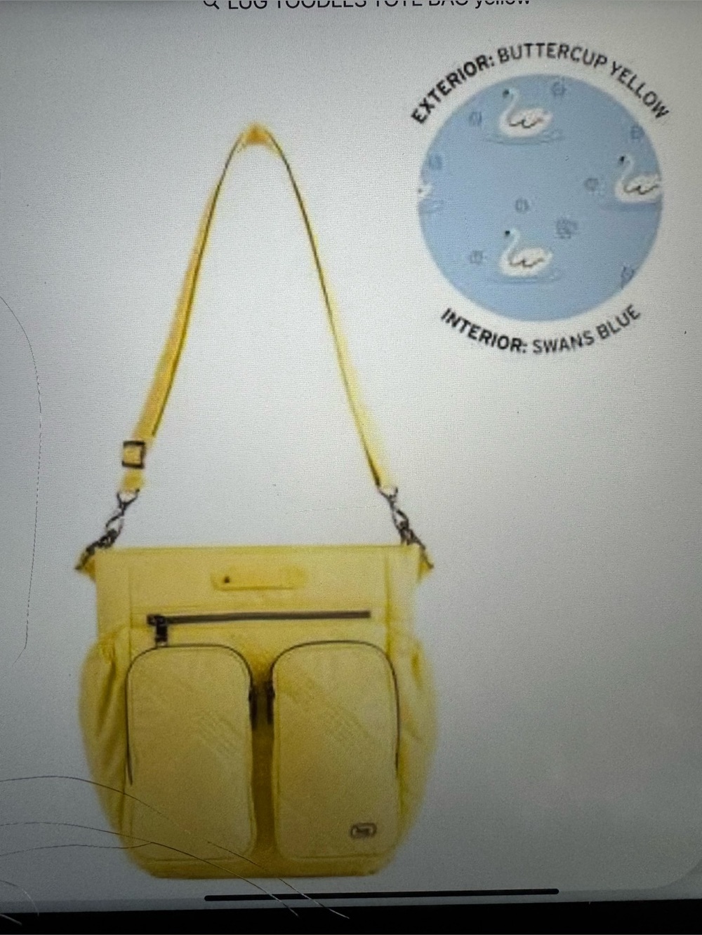 Lug Toodles Tote Bag Buttercup Yellow NEW with tags